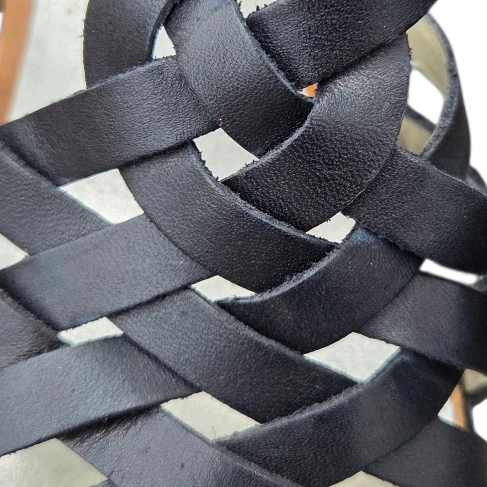 Guess black leather